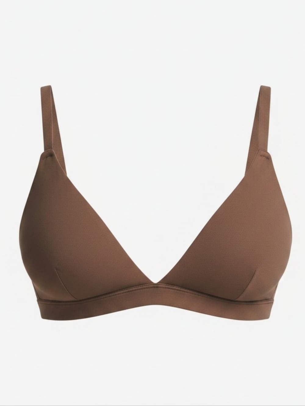 SKIMS Fits Everyone Triangle Bra Bralette Jasper Brown Large NWT